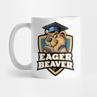 Eager Beaver With Graduate Cap Mug